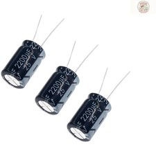 High-Performance 2200µF Electrolytic Capacitors 105C - 13x20mm, 3 Pack picture