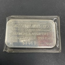 Vintage 1973 Engelhard Industries Silver Bar Gerald B Ford Art Bar picture