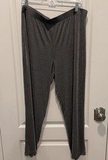 Chico's Travelers Pants Soft Black Shimmery Pull On Women’s Sz XL (3) picture