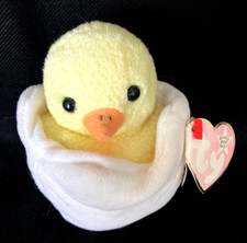 VTG 1998 TY Beanie Babies Collection Eggbert the Chick Rare Retired Plush Toy 6