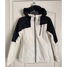 Body Glove Snow Jacket Black White Hooded Size S Pre-Owned picture