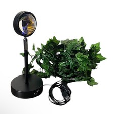 64 Colors Sunset Projection Lamp with Artificial Ivy Leaves picture