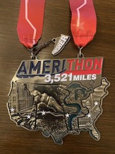 Run the Edge Large United States Medal 6 Pc Amerithon 3521 Miles picture