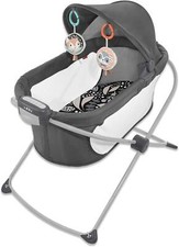 Fisher-Price Baby Crib Soothing View Portable Bassinet Foldable Bedside picture