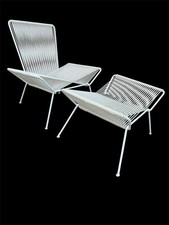 Mid Century Rare Allan Gould Designed X Chair And Ottoman 1950s picture