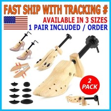 One Pair 2-way Wooden Adjustable Shoe Stretcher for Men Women Size 9-13 US New picture
