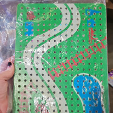 Vintage 1960s/1970s Playskool Landscape Peg Board Set - Large Lot Wood Blocks picture