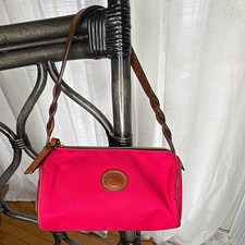 Dooney & Bourke Pink Small Shoulder Bag Zip Top Detachable Strap Gold Hardware picture