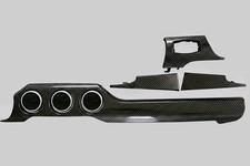 FORD MUSTANG Carbon Fiber Dash Trim S550 2015-2023 / 3 Vent / FULL REPLACEMENT  picture