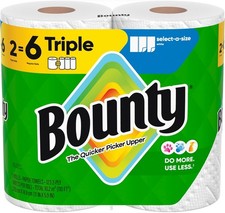 2 Triple Rolls = 6 Regular Rolls, White, Select-A-Size Paper Towels picture