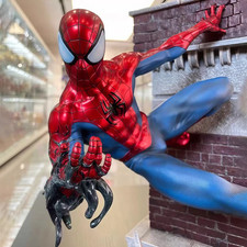 Large 29cm Spider Hero GK Statue Model Figure Trendy Desktop Decoration Gift picture