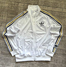 adidas Originals Chile 20 Full Zip Striped Track Jacket Mens M White picture