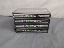 TDK SA-C90 4-Pack Cassette Tapes 1977 High Bias Super Avilyn Cr0² New Sealed picture