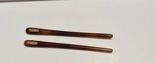 Authentic Cartier Tortoise Temple Tips With Gold Cartier Logo Accent-1pair R/L picture