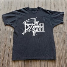 Death Band Logo Vintage Death Metal T-Shirt Black S-5XL picture