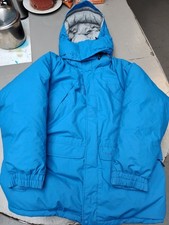 🧥 Marmot Down Expedition Parka Men’s XXL Blue – 80% Goose Down – Denali Alaska picture