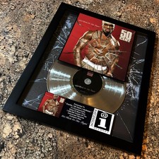 50 CENT ( Get Rich Or Die Tryin' ) Platinum Music Award Vinyl LP Record CD picture