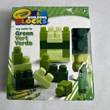 Crayola Building Blocks 20 Pieces Set Green New in Box picture