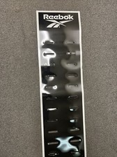 DS 1997 Reebok Shelve Display Advertising Wall Banner From Black Silver 5ftx1ft picture