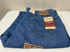 Mens wrangler rugged wear stretch relaxed fit flex denim blue jeans ast sz picture