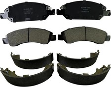 Front Ceramic Brake Pads and Rear Brake Shoes for 2008-2013 Chevy Silverado 1.. picture