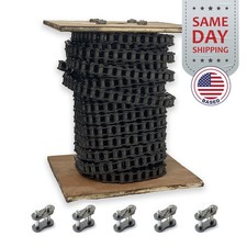#60H Heavy Duty Roller Chain x 50 feet + 5 Connecting Link + Same Day Shipping picture