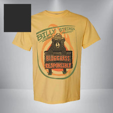Billy Strings Spring Tour 2026 Responsibly Mustard Bluegrass Graphic Tee picture