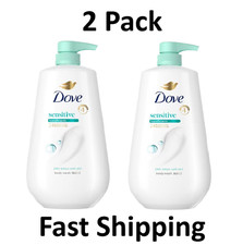 Sensitive Skin Body Wash with Pump 24hr Moisturizing Gentle Cleanser 30.6oz 2 Pk picture