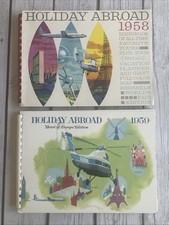 Vintage 1958 & 1959 HOLIDAY ABROAD Travel Brochure Sabena Belgian Airlines Lot 2 picture