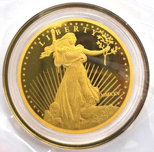 2025 Cook Islands Saint Gaudens $5 .9999 Fine Gold Eagle Coin W/ Capsule COA picture
