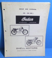 1955-1958 Indian Repair and Overhaul service manual ORIGINAL picture