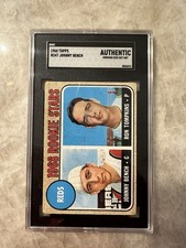 1968 Topps - 1968 Rookie Stars Johnny Bench, Ron Tompkins #247 SGC Authentic Mlb picture