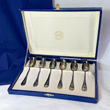 Vtg Italian 800 Silver Demitasse Spoons In Original Presentation Box Padova picture