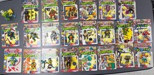 Huge 80’s TMNT Teenage Mutant Ninja Turtles 21 Figure Lot W/Card Backs Complete picture