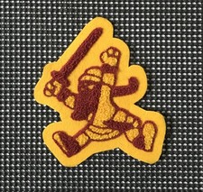 VINTAGE KNIGHTS LETTERMAN JACKET JV VARSITY SPORTS MASCOT LOGO SEW ON PATCH picture