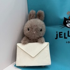 JELLYCAT Classic Messenger Bunny Fun Plush Appease Doll Gift Kids Toy New picture