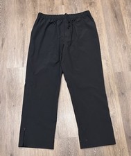 Zero Restriction Pants Mens XXL Black Golf Waterproof Rain Ankle Zip Wind picture
