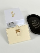Celine B517 Triomphe Card Holder Wihte - NEW picture