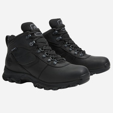 Timberland Men's Mt. Maddsen Mid Waterproof Leather Trail Hiking Boots Black picture