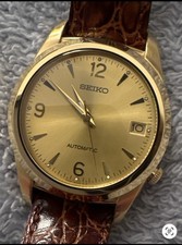 Vintage [Near MINT] SEIKO Automatic 7002-8000 Gold 36mm Men's Watch From JAPAN picture