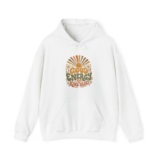 Good Energy Kind Heart Sunburst Daisies Hoodie | Retro Vintage Vibe picture