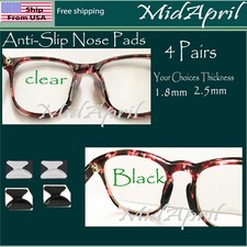 4 Pairs Anti-slip silicone Stick On Nose Pads For Eyeglasses Sunglasses Glasses picture