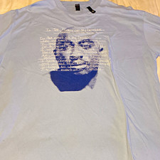 Makaveli Men's Blue Graphic Print Crew Neck Short Sleeve Cotton Knit T-Shirt L picture