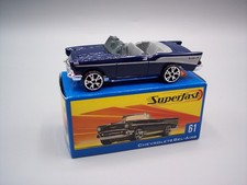 “MATCHBOX” *SUPERFAST 35th ANNIVERSARY* SF-61 1957 CHEVROLET BEL-AIRE BLUE MIB picture
