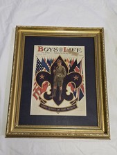 RARE Boy's Life Chief Scout Of The World August 1929 Framed Magazine picture