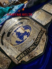 World Class Heavyweight Championship Belt–WCCW / WCWA Wrestling Belt–Gold Plated picture