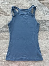 Athleta Shanti Asana Steel Blue Racerback Performance Tank Size XS picture