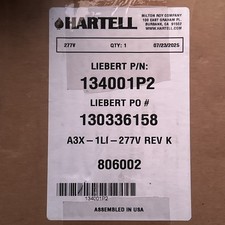 New Liebert Hartell 134001P2 Condensate Pump Assembly 277v.  AX3- 1LI-277V Rev K picture