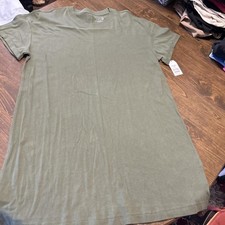 Target - Time and Tru olive green t-shirt Dress in XXL #timeandtru #basics picture