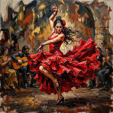 Spanish Flamenco Dancer Painting picture